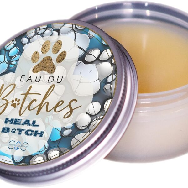 Eau Du Btches - Heal, Btch Paw Balm/Butter, 2 oz - Keep Dog Paws Soft, Protected, and Moisturized - All-Natural with Shea Butter - Coconut Oil and Beeswax