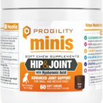 Progility Mini Hip & Joint Supplement for Small to Medium Dogs  Daily Mobility & Joint Support with Glucosamine, Chondroitin & MSM, Soft Chews (60 Count)