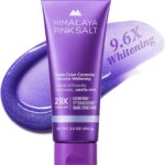 HIMALAYA PINKSALT Purple Whitening Toothpaste - Teeth Whitening, Deep Stain Remover with Fluoride, Plaque Remover, Appropriate for Sensitive Teeth, Peroxide Free - Vanilla Mint, 3.5 oz