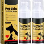 Pet Skin Treatment Spray for Dogs and Cats- Nature Soothing Solution for Itchy Skin, Reduces Scratching- 2Pcs
