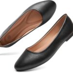 Hash Bubbie Women's Flats Shoes Ballet Flats Dress Shoes Comfortable PU Leather Slip on Shoes for Women