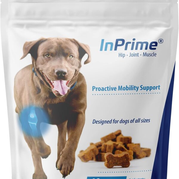 InPrime Canine - Natural Joint Support for Dogs - Helps Maintain Normal Joint Mobility & Function - Supports Hip and Joint for Dogs - Palatable Dog Joint Care - (60 Count)