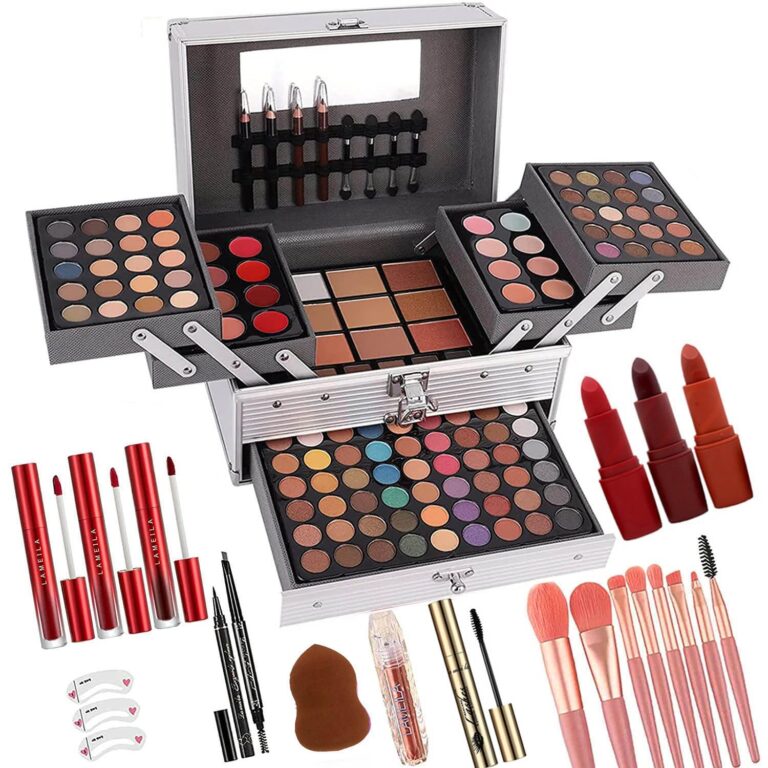 132 Color All- In- One Makeup For Women Full Kit,Professional Makeup Kit,Makeup Gift Set for Women,Girls&Teens,Include eyeshadow/lipstick/concealer/Lip Gloss/Eyeliner/Mascara006N2-Silver