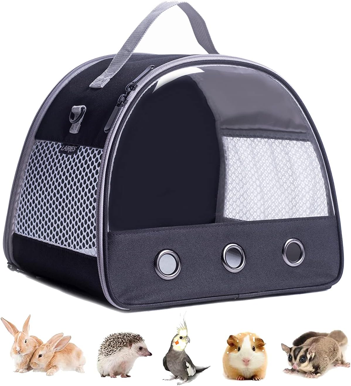 Guinea Pig Carrier Backpack, Clear Bubble Window Backpack for Guinea Pig, Bunny Rat Bird (Black, Carrier) Guinea Pig Carrier Backpack, Clear Bubble Window Backpack for Guinea Pig, Bunny Rat Bird (Black, Carrier)