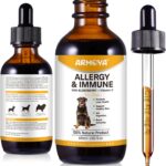 Allergy Relief Drops for Dogs - Allergy and Immune - Immune Support Supplement - Dog Supplement - Natural Pet Supplement for Dog Allergy Relief with Turmeric & Milk Thistle