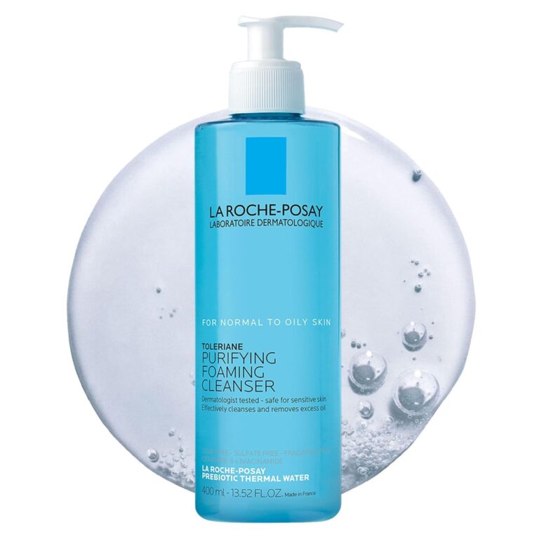 La Roche-Posay Toleriane Purifying Foaming Facial Cleanser, Oil Free Face Wash for Women & Men with Niacinamide + Ceramides, Pore Cleanser Safe For Sensitive Skin, Wont Dry Out Skin, Soap Free