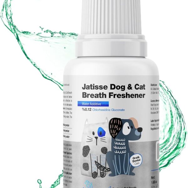 Cats and Dogs Water Additive for Oral and Dental Care: Eliminate Bad Dog Breath and Cat Bad Breath - Dog Breath Freshener - Fights Tartar & Plaque - Just Add to Water! (1.69 fl oz)