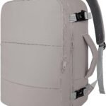 Taygeer Laptop Backpack Purse for Women, Backpack for College Essentials with 15.6inch Laptop Compartment, Travel Bag Airline Approved CarryOn Work Bag for Nursing Doctor Business Travel, Brown