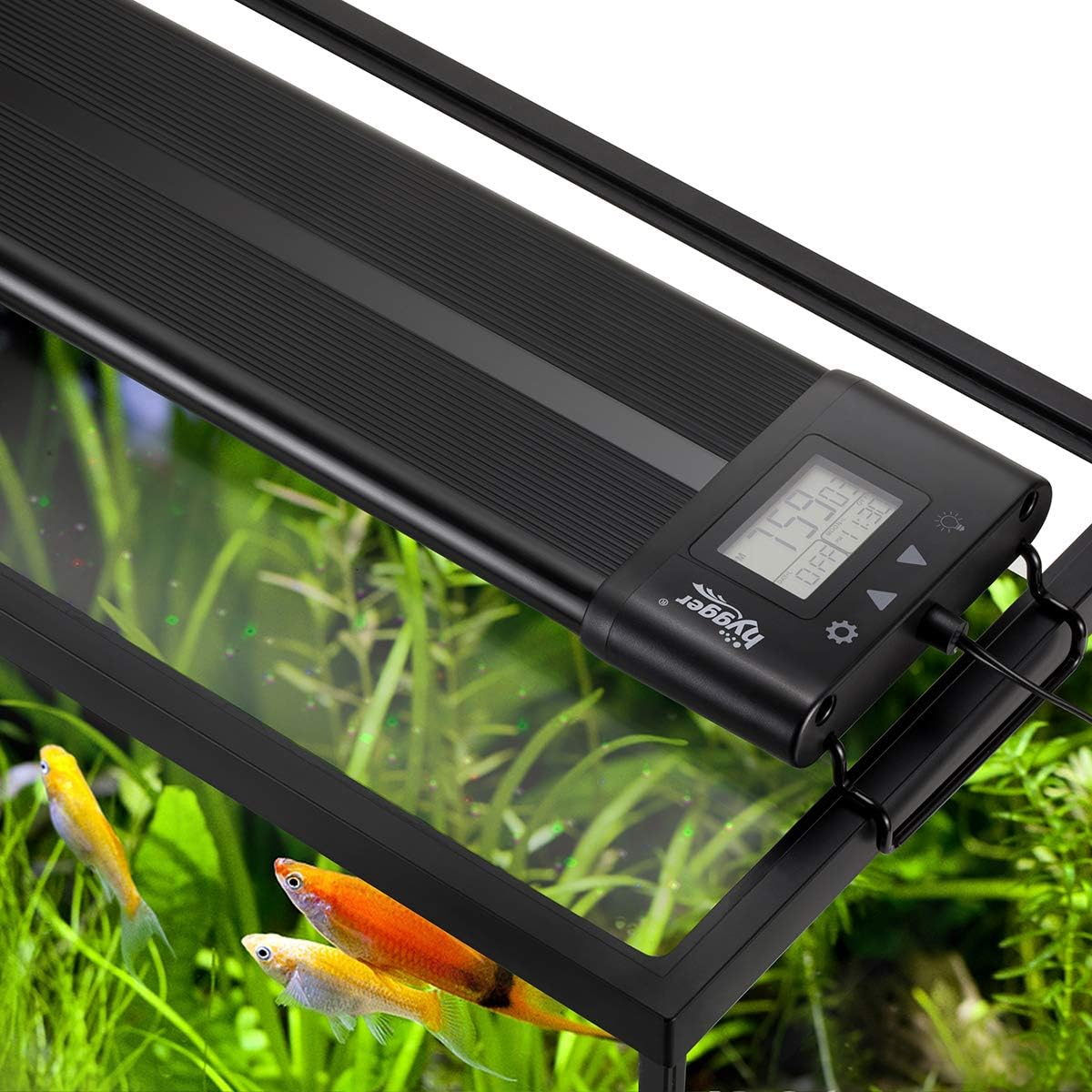 hygger Auto On Off 30-36 Inch LED Aquarium Light Extendable Dimable 7 Colors Full Spectrum Light Fixture for Freshwater Planted Tank Build in Timer Sunrise Sunset hygger Auto On Off 30-36 Inch LED Aquarium Light Extendable Dimable 7 Colors Full Spectrum Light Fixture for Freshwater Planted Tank Build in Timer Sunrise Sunset