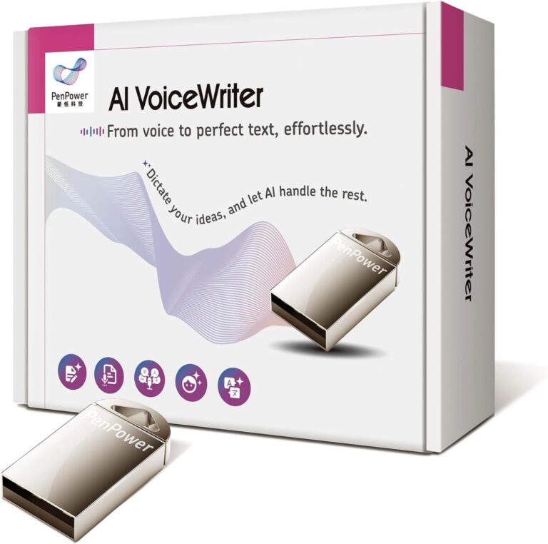AI VoiceWriter  Smart Dictation & AI Writing Assistant for Windows & Mac | USB Dongle & Mobile App for Voice Input, Proofreading, Rewriting & Multilingual Support