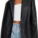 AUTOMET Womens Leather Jackets Faux Motorcycle Coats Bomber Outfits Fall Fashion Tops 2026 Winter Trendy Clothes