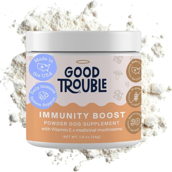Dog Immune Support Supplement - All-Natural Turkey Tail Mushroom Powder - Beef Flavor - Vet-Formulated for Immune-Boosting & Gut Health - Easy Sprinkle Powder - Picky Eater Friendly