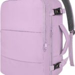 Taygeer Travel Backpack for Men Women, Airline Approved Underseat Personal Item with 17.3 inch Laptop Compartment, TSA Friendly Mochila for Business Hiking Weekend, Carry On Backpack, Orchid Purple