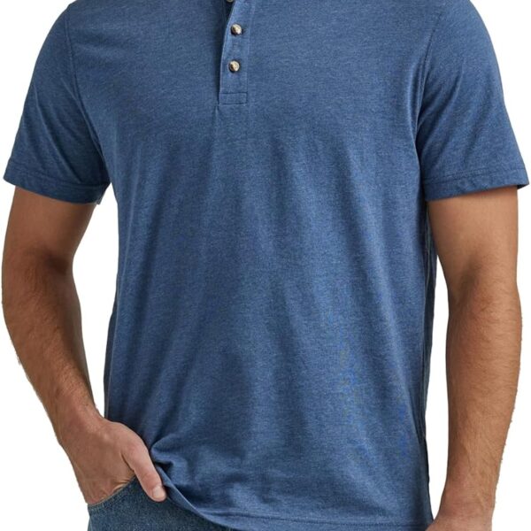 Wrangler Authentics Men's Short Sleeve Henley Tee