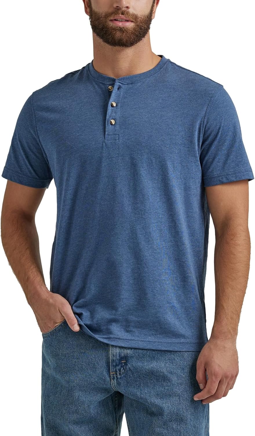 Wrangler Authentics Men's Short Sleeve Henley Tee Wrangler Authentics Men's Short Sleeve Henley Tee