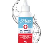 TropiClean OxyMed Enzymatic Dog Ear Cleaner, Treatment for Dogs, Vet Recommended Ear Cleaning Solution, Daily Wash Drops, Safe for Cats, USA Made, 4oz