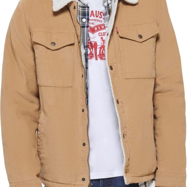 Levi's Men's Corduroy Sherpa Lined Trucker Jacket (Regular & Big & Tall Sizes)