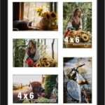 11x14 Collage Picture Frame, 4x6 Collage Picture Frame, Displays Five 4x6 inch Photos, or 11x14 (Without Mat) Wall Decor Wall Hanging or Tabletop, Black.