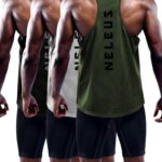 NELEUS Men's 3 Pack Dry Fit Y-Back Muscle Tank Workout Gym Shirt
