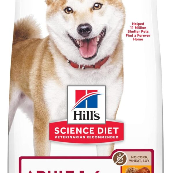 Hill's Science Diet Adult 1-6 No Corn, Wheat or Soy Dry Dog Food, Chicken, 30 lb. Bag