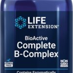 Life Extension BioActive Complete B-Complex, Heart, Brain and Nerve Support, Healthy Energy, Metabolism, Complete B Complex, 60 Vegetarian Capsules