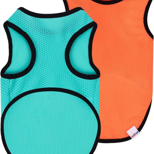 2 Pack Cooling Shirts for Dogs, Lightweight Mesh Breathable Dog Shirt for Small Dogs Boy, Sun-Protection Sleeveless Shirts for Dog&Cat Puppy Vest Pet Apparel P23ST00604S