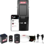 Genie B6172H Wall Mount Smart Garage Door Opener, DC Motor Lifts up to 14ft high 850lbs, Black