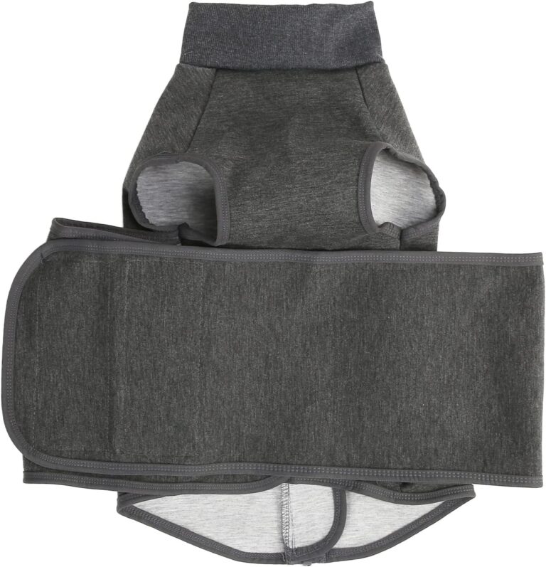 Dog Anxiety Vest Jacket, Dog Comfort Clothes with Hook and Loop, Breathable Calming Coat for Stress Relief, Reflective Tape for Night Safety, Adjustable Fit for Small Medium Large (M)