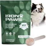 Human-Grade Superfood For Dogs, Premium Greens Powder Supplement For Dental Health, Longevity, Hip & Joint, Gut Health, Allergies, Immune Support, Skin & Coat - 3.5 oz Nutrient Dense Formula