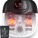 Foot Spa Bath Massager with Heat, Epsom Salt,Bubbles, Vibration and Red Light, Tub for Stress Relief,Foot Soaker, Christmas Gifts Birthday Gifts for Mom Dad Women Men Her Him