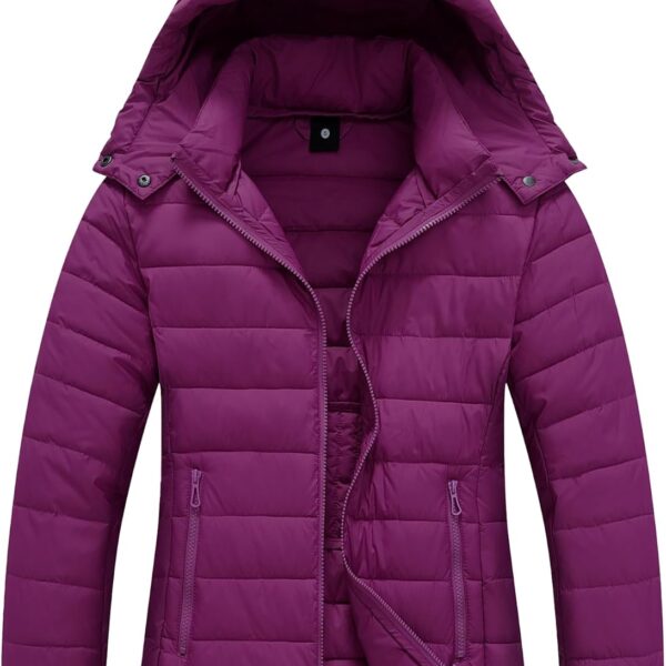 Women's Winter Coat Lightweight Waterproof Puffer Jacket - Quilted Short Down Coat for Women, Warm Winter Jacket
