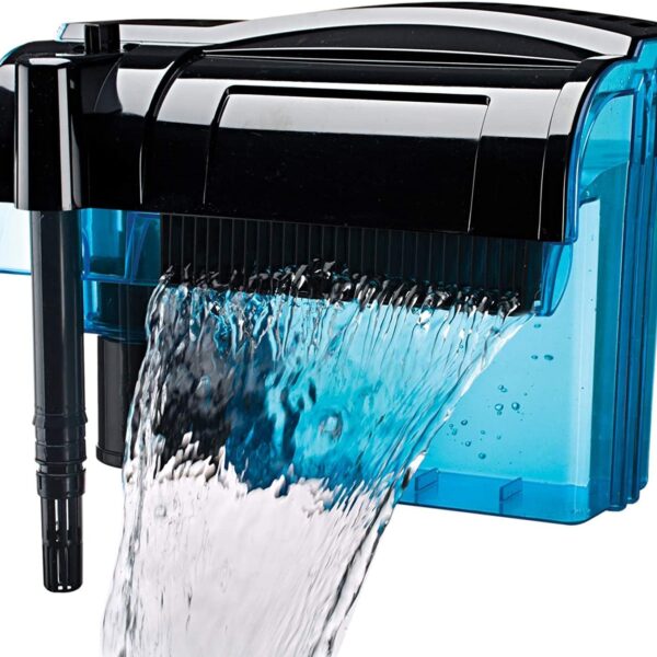 Penn-Plax Cascade 300 Power Filter Hang-On Filter with Quad Filtration Great for Freshwater and Saltwater Setups