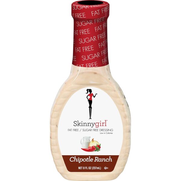 Skinnygirl Fat-Free Salad Dressing, Sugar-Free Chipotle Ranch, 8 Ounce