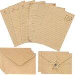 72 PCS Vintage Stationery Set,24 Stationery Writing Papers with 12 Matching Envelopes,Old Looking Stationary Kit for Writing Letters and Invitations