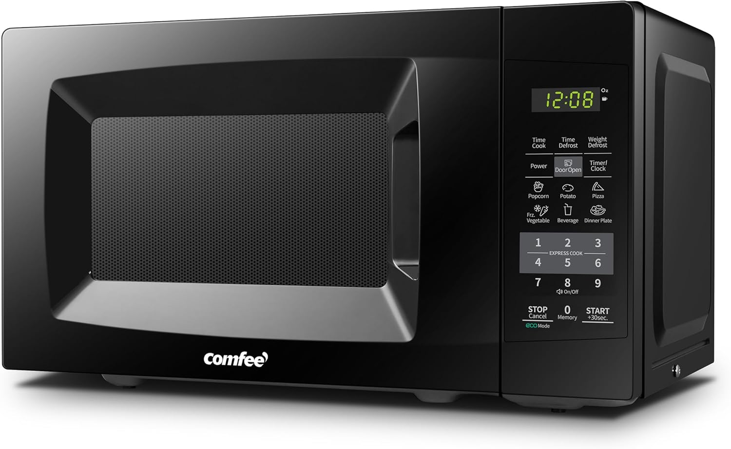 COMFEE' EM720CPL-PMB Countertop Microwave Oven with Sound On/Off, ECO Mode and Easy One-Touch Buttons, 0.7cu.ft, 700W, Black COMFEE' EM720CPL-PMB Countertop Microwave Oven with Sound On/Off, ECO Mode and Easy One-Touch Buttons, 0.7cu.ft, 700W, Black
