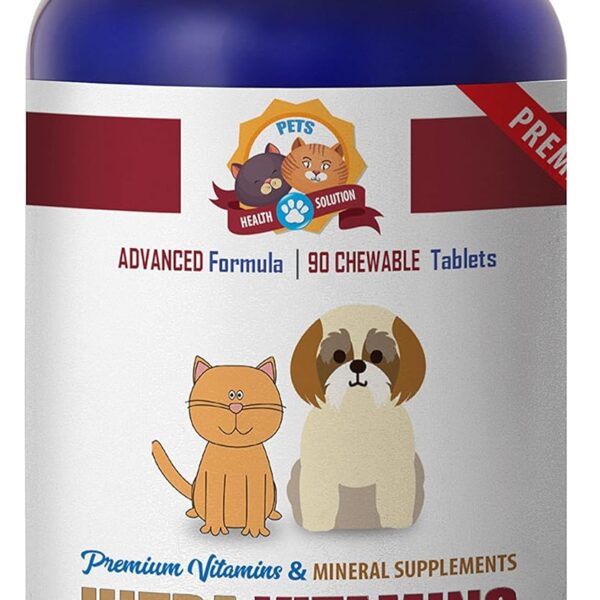 Immune Booster for Cats - Ultra PET Vitamins - Chews - for Dogs and Cats - Mineral Supplement - cat Mineral Supplement - 90 Treats (1 Bottle)