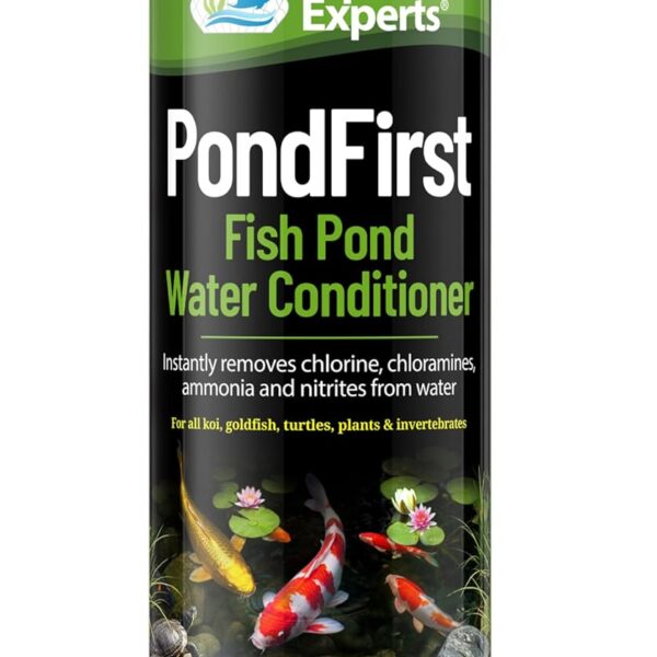 PondFirst Pond Water Conditioner - Concentrated Instant Dechlorinator for Fish Ponds, Makes Water Safe for Koi and Goldfish, Made in The USA, Aquatic Experts (Liquid - 500 ml)