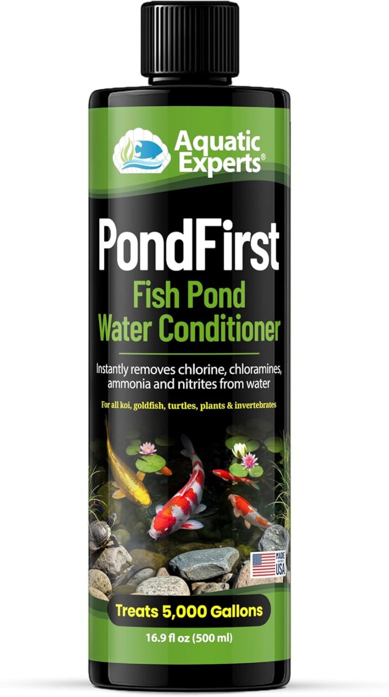 PondFirst Pond Water Conditioner - Concentrated Instant Dechlorinator for Fish Ponds, Makes Water Safe for Koi and Goldfish, Made in The USA, Aquatic Experts (Liquid - 500 ml)