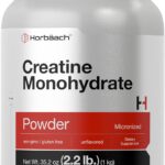 Horbach Creatine Monohydrate Powder | 2.2lbs (35.2 oz) | Micronized and Unflavored | Vegetarian, Non-GMO, and Gluten Free Supplement