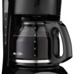 Mr. Coffee Black Coffee Maker, 12 Cups, with Auto Pause and Glass Carafe, Perfect for Home and Office Use