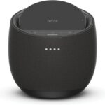 Belkin SOUNDFORM Elite Hi-Fi Smart Speaker + Wireless Charger (Alexa Voice-Controlled Bluetooth Speaker) Sound Technology By Devialet, Fast Wireless Charging for iPhone, Samsung Galaxy & More - White