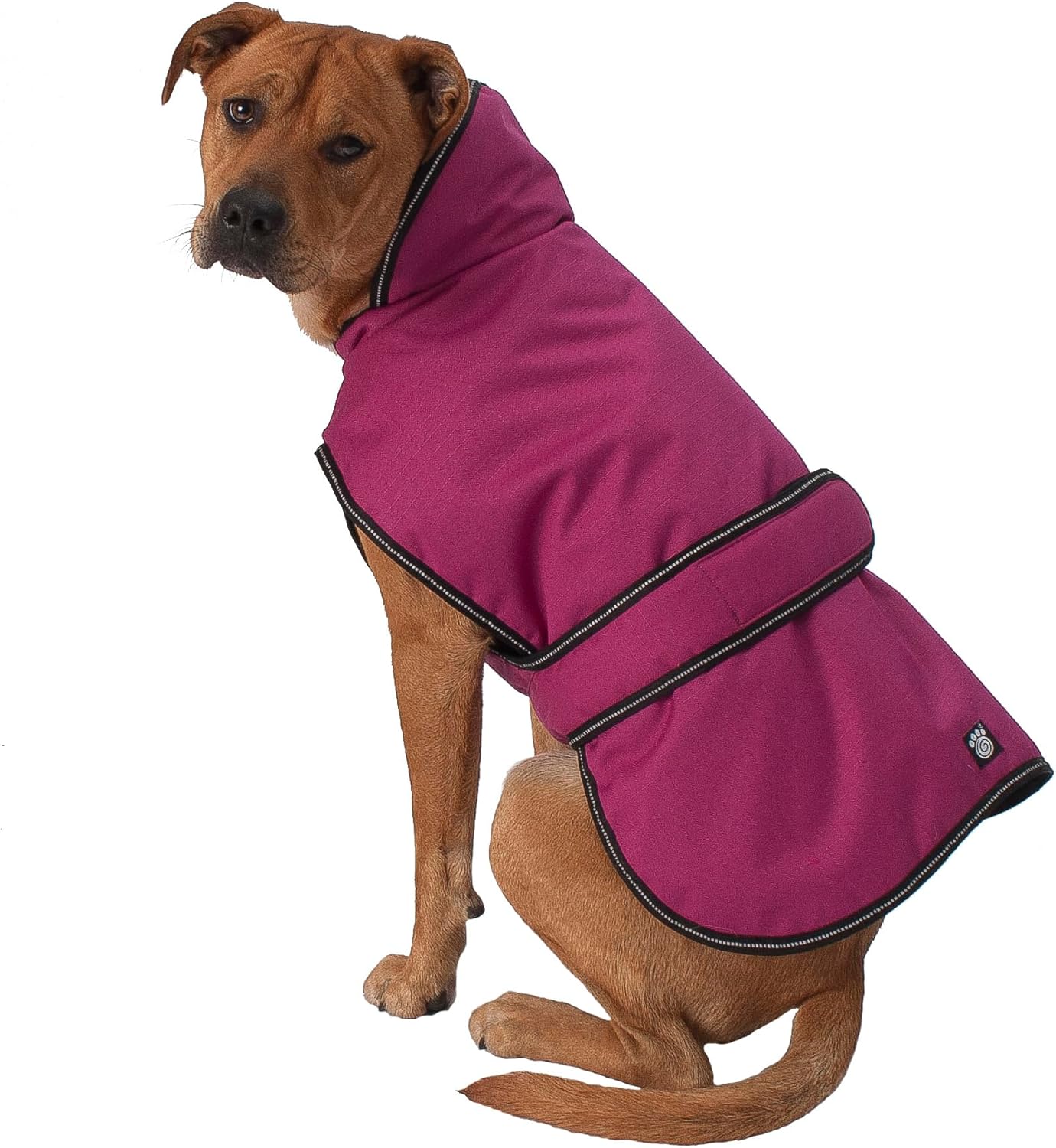 PetRageous 7303MLG Juneau Waterproof Cold Weather Dog Coat with Full Chest Coverage Leash Opening 19-Inch Long Heavyweight Jacket for Large Breeds, Magenta PetRageous 7303MLG Juneau Waterproof Cold Weather Dog Coat with Full Chest Coverage Leash Opening 19-Inch Long Heavyweight Jacket for Large Breeds, Magenta