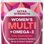 OLLY Ultra Women's Multi Softgels, Overall Health and Immune Support, Omega-3s, Iron, Vitamins A, D, C, E, B12, Daily Multivitamin, 30 Day Supply - 60 Count
