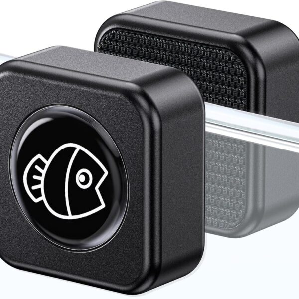 Pawfly Aquarium Magnetic Brush Fish Tank Glass Cleaner 1 Inch Mini Stain Scrubber Pads Aquarium Cleaning Tool for 1/5 Inch Thick Fish Tank up to 10 Gallons (Non-Floatable)