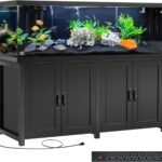 GDLF 100-150 Gallon Fish Tank Stand, 120 Gallon Tank Stand with 60"*24" Tabletop Fits 100/120/150 Volumns Aquariums,2200LBS Capacity Heavy Duty