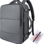 Taygeer Personal Item Backpack for Women, 35L Travel Backpack with Laptop Compartment & Water Bottle Pocket, Lightweight Work Back pack for Weekend Business Gym Hiking, Dark Grey