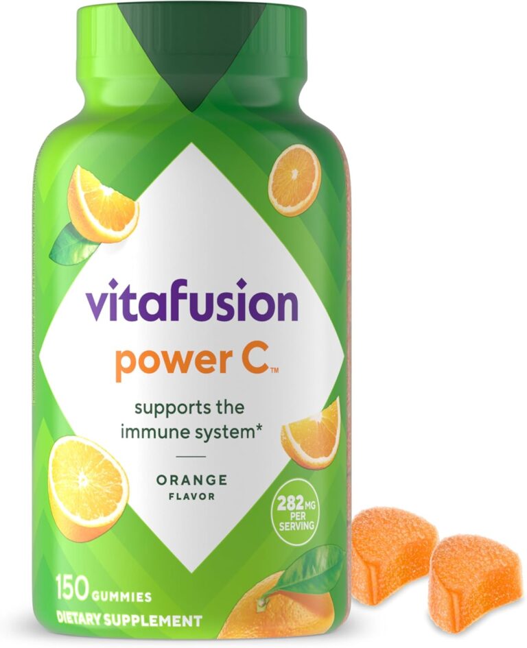 Vitafusion Power C Vitamin C Gummies for Immune Support, Orange Flavored, 282 mg Vitamin C, Americas Number 1 Gummy Vitamin Brand, 50 Day Supply, 150 Count