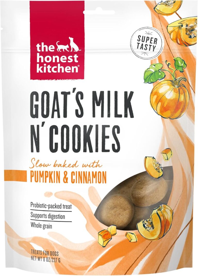 The Honest Kitchen Human Grade Goat's Milk N' Cookies: Slow Baked with Pumpkin, 8 oz Bag