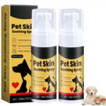 2pc Pet Skin Treatment Spray for Dogs and Cats - Nature Soothing Solution for Itchy Skin, Reduces Scratching - Cat Itchy Skin Treatment