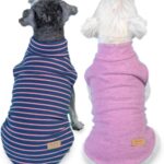 KYEESE 2Pack Dog Sweater Soft Dogs Clothes Warm Pets Clothes Turtleneck Pets Coats Dog Sweaters for Small Dogs Girl Pullover Small Pet Sweaters Stretchy Pet Sweatshirt